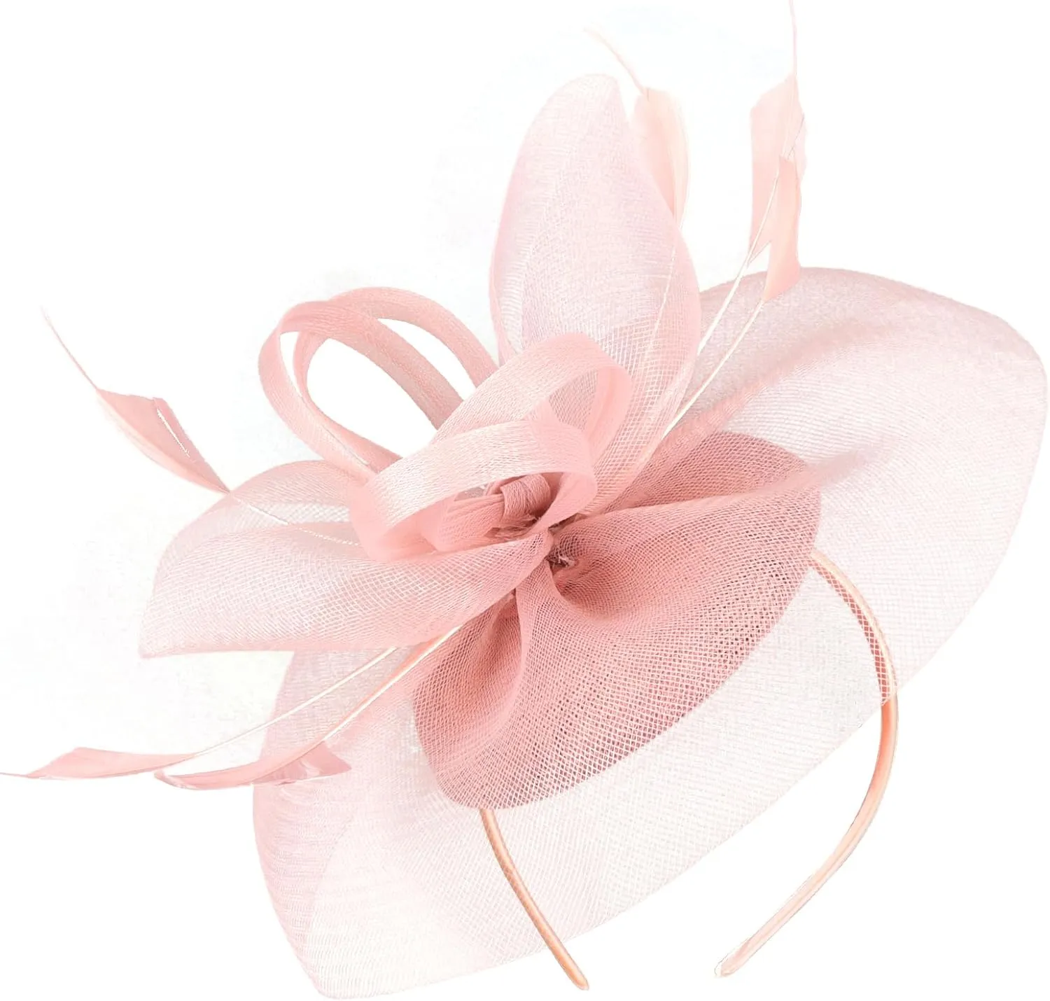 Fascinator Hats for Women Tea Party Hats and Gloves Pearl Jewelry Set Derby Hat for Cocktail Wedding