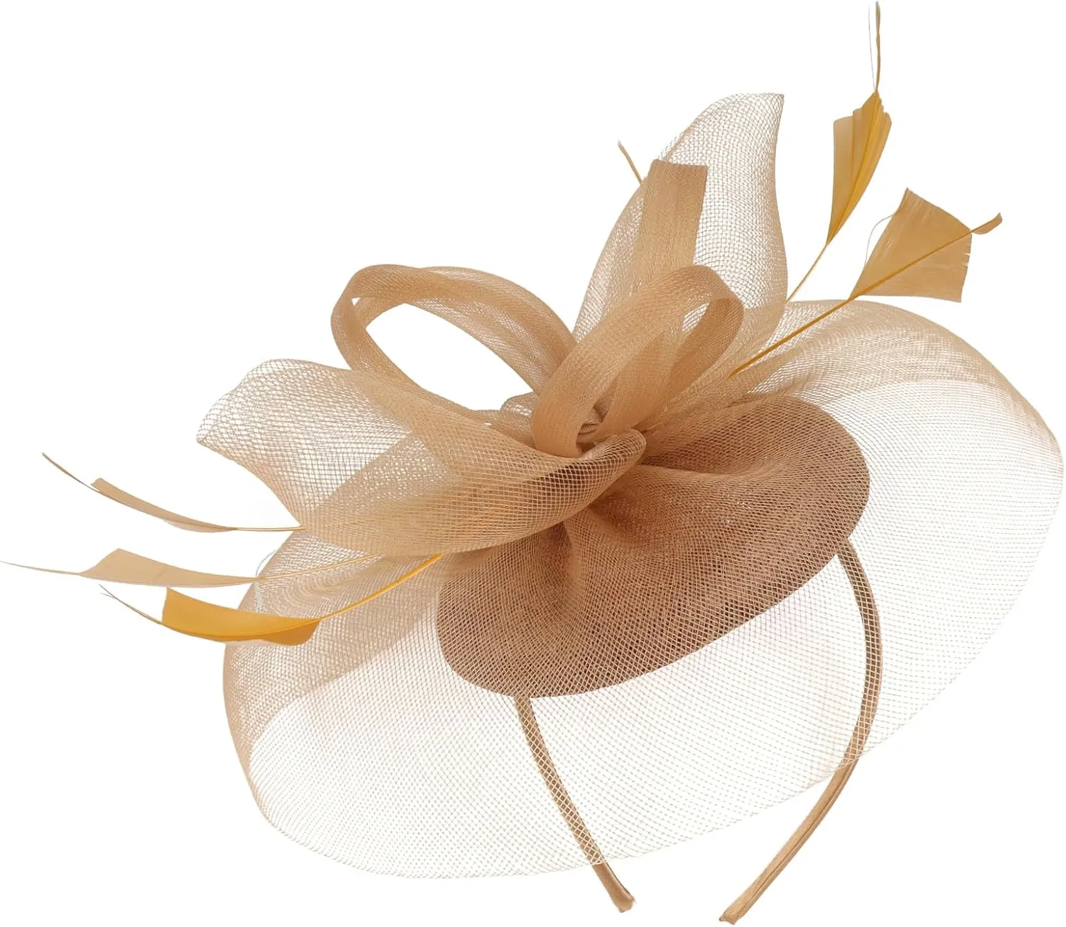 Fascinator Hats for Women Tea Party Hats and Gloves Pearl Jewelry Set Derby Hat for Cocktail Wedding