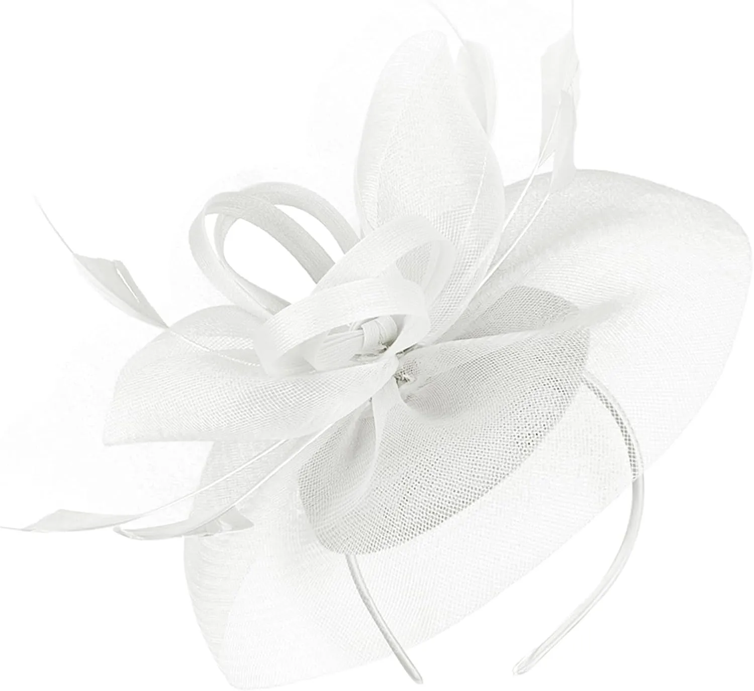 Fascinator Hats for Women Tea Party Hats and Gloves Pearl Jewelry Set Derby Hat for Cocktail Wedding