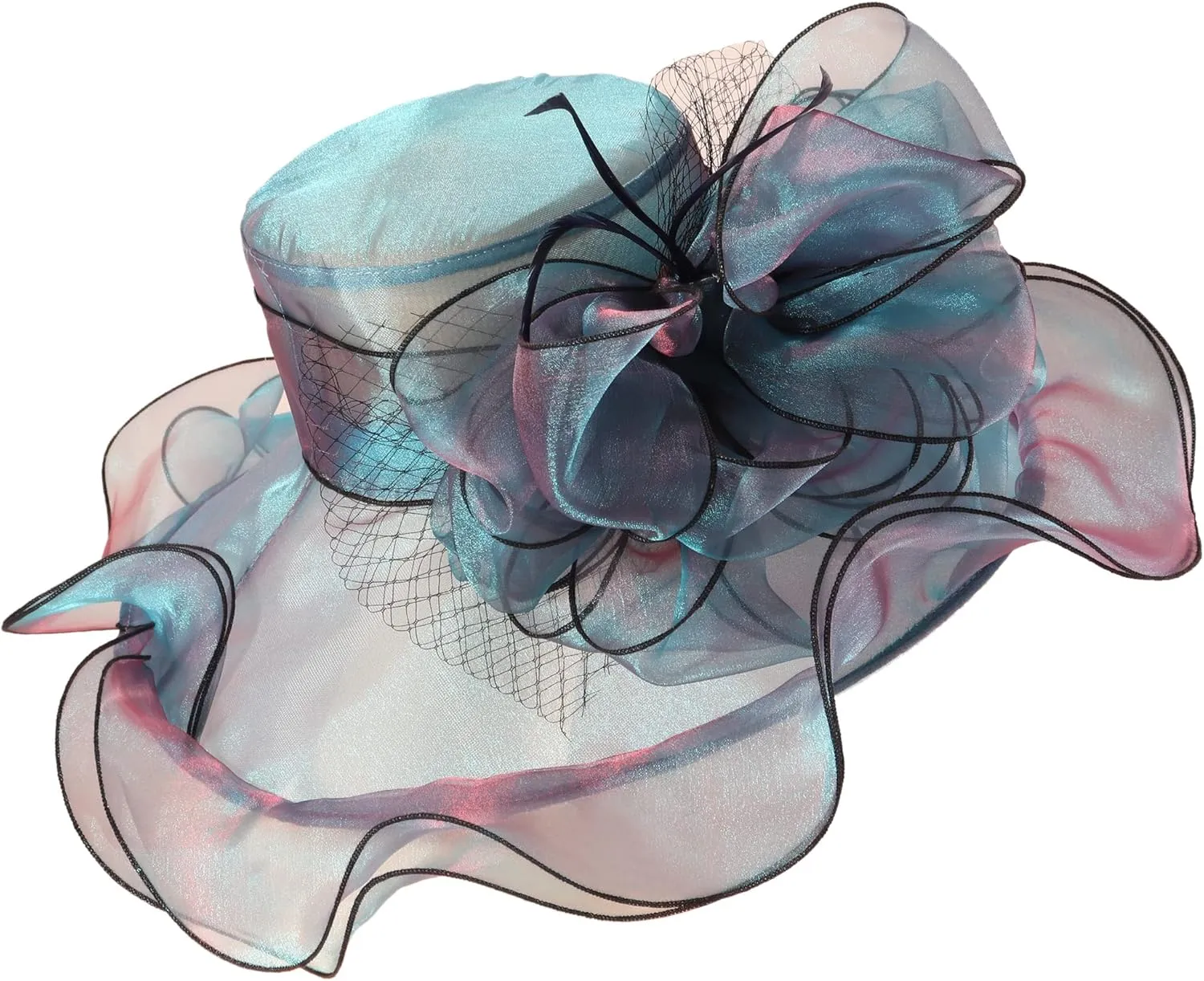 Fascinator Hats for Women Tea Party Hats and Gloves Pearl Jewelry Set Derby Hat for Cocktail Wedding