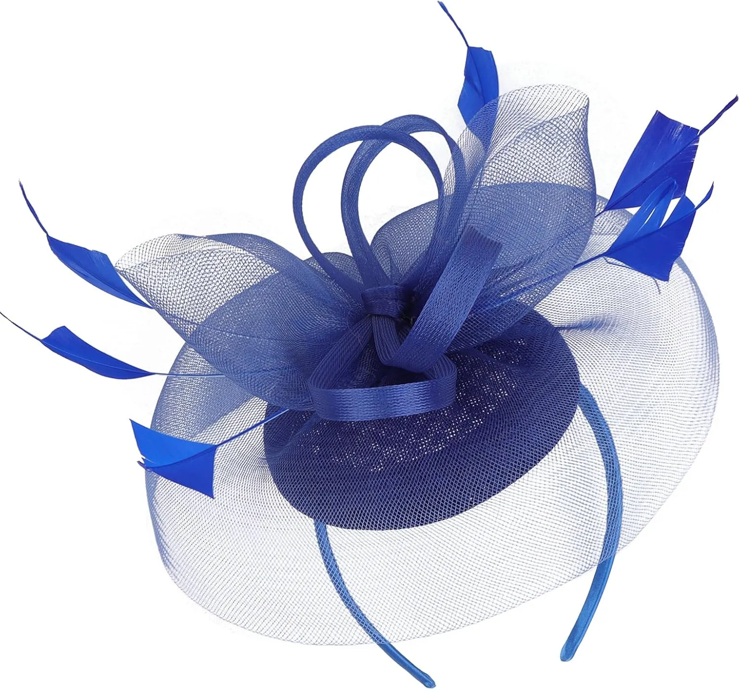 Fascinator Hats for Women Tea Party Hats and Gloves Pearl Jewelry Set Derby Hat for Cocktail Wedding