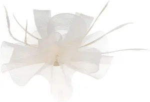 Fascinators Hat Cocktail Tea Party Headwear with Veil Headband Flower Mesh Hair Clip for Girls and Women Wedding Hat