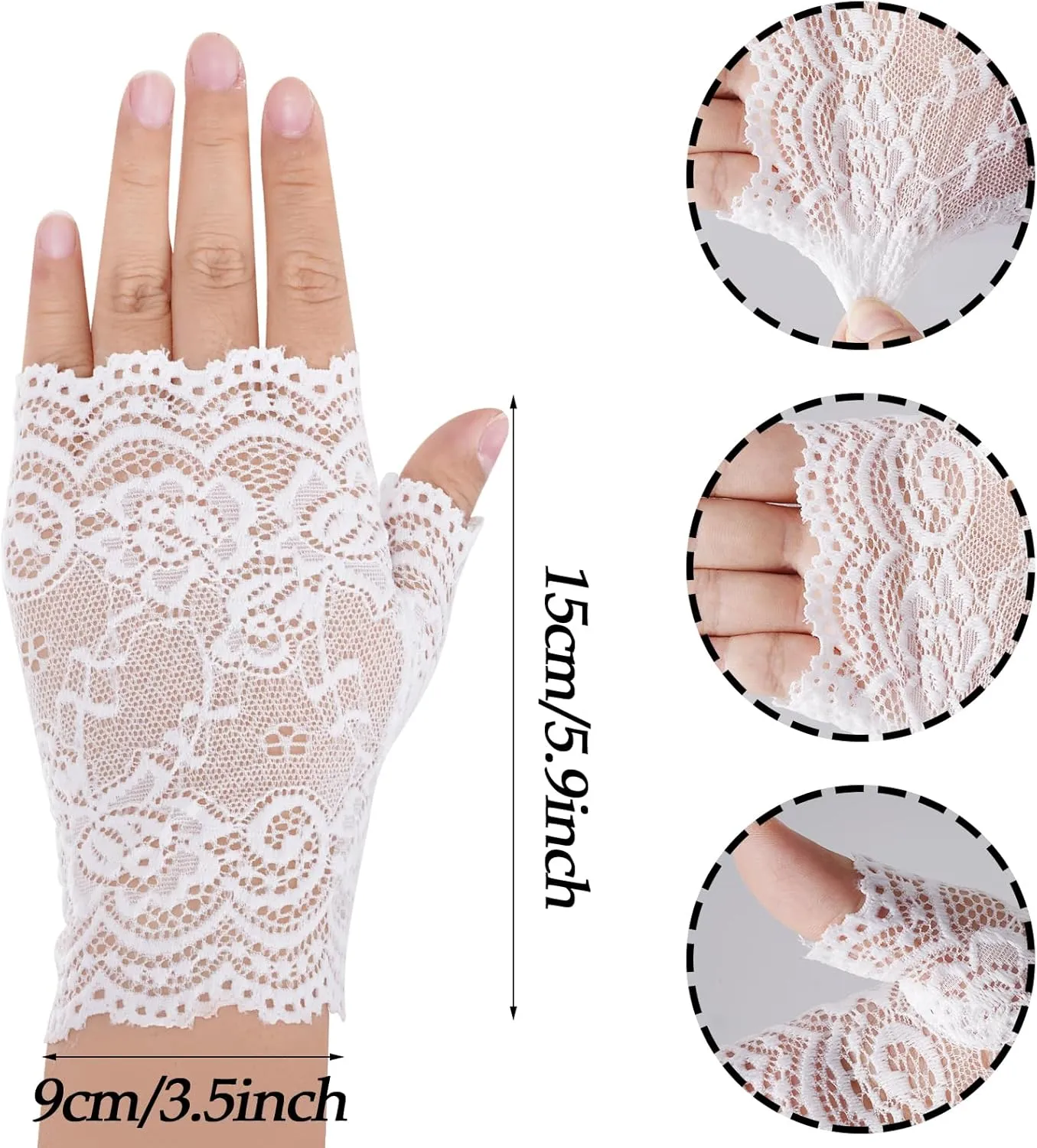 Fascinators Hat for Women Tea Party Veil Mesh Headband Feather Hat Half Lace Gloves Pearl Jewelry Set