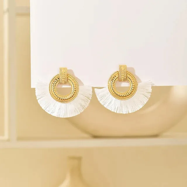 Fashion Bohemian Big Tassel  Earrings
