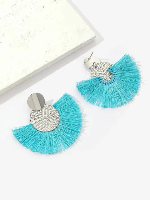 Fashion Bohemian Big Tassel  Earrings
