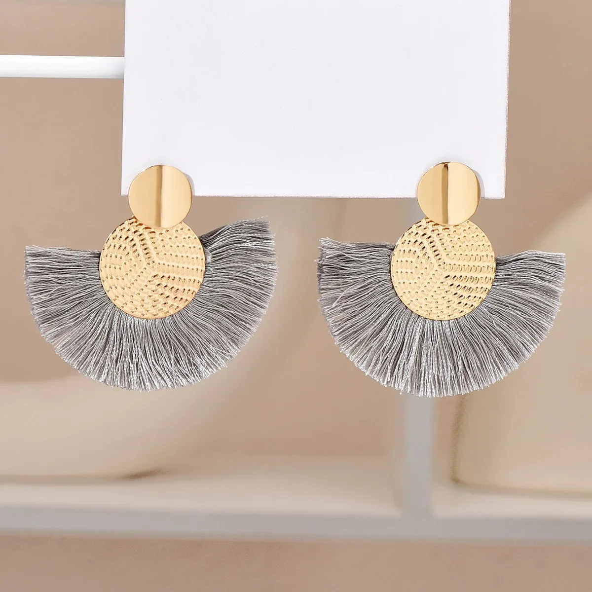 Fashion Bohemian Big Tassel  Earrings