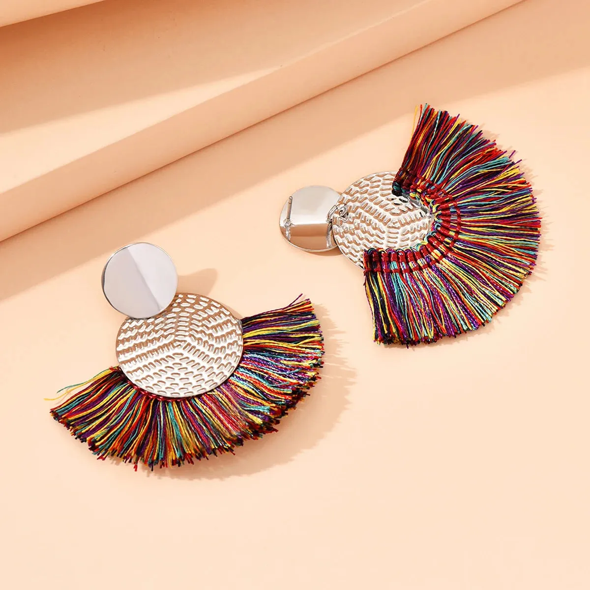 Fashion Bohemian Big Tassel  Earrings