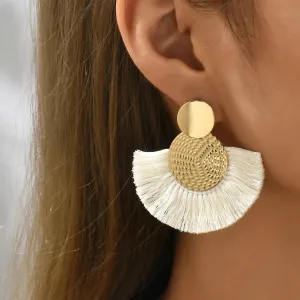 Fashion Bohemian Big Tassel  Earrings
