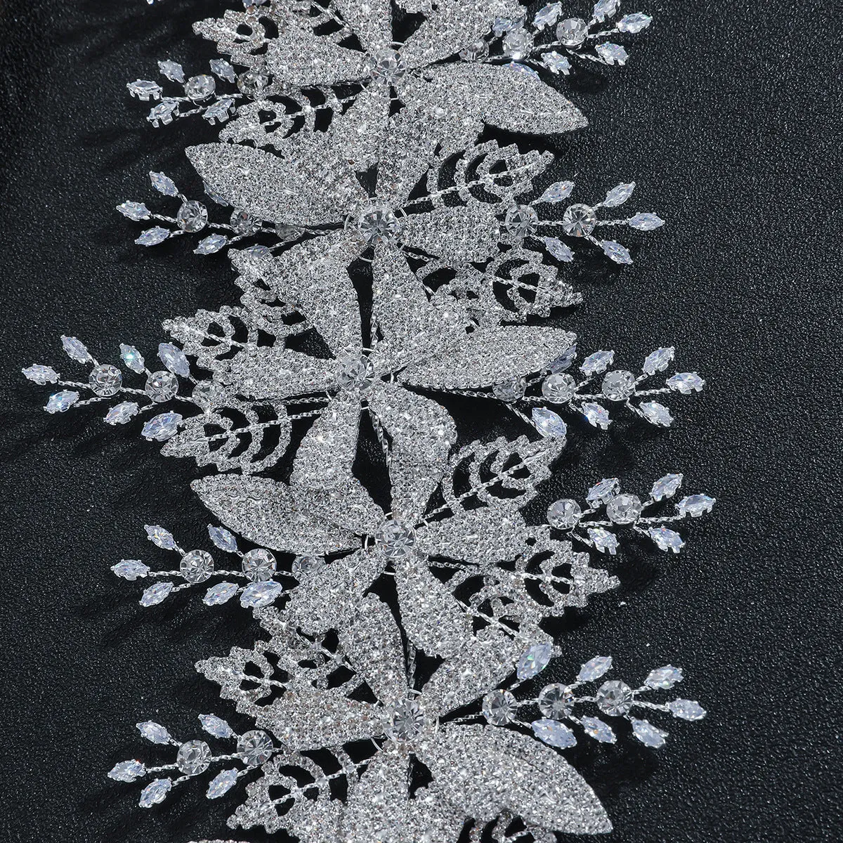 Fashion Bride Flower Headband 3A Zircon  Bride headwear, hairband, studio design, party performance headwear