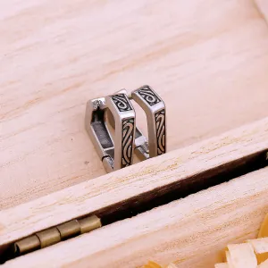 Fashion Minimalist Geometric Stud Earrings for Men and Women