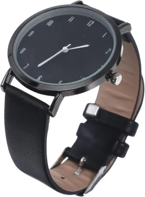 Fashionable Grain Pattern Watch for Women Stylish Leather Strap Wrist Watch Band for Meetings Parties