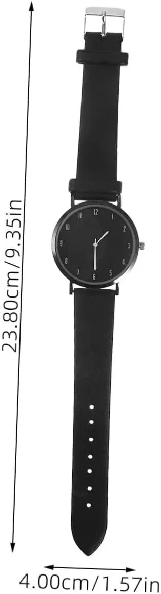 Fashionable Grain Pattern Watch for Women Stylish Leather Strap Wrist Watch Band for Meetings Parties