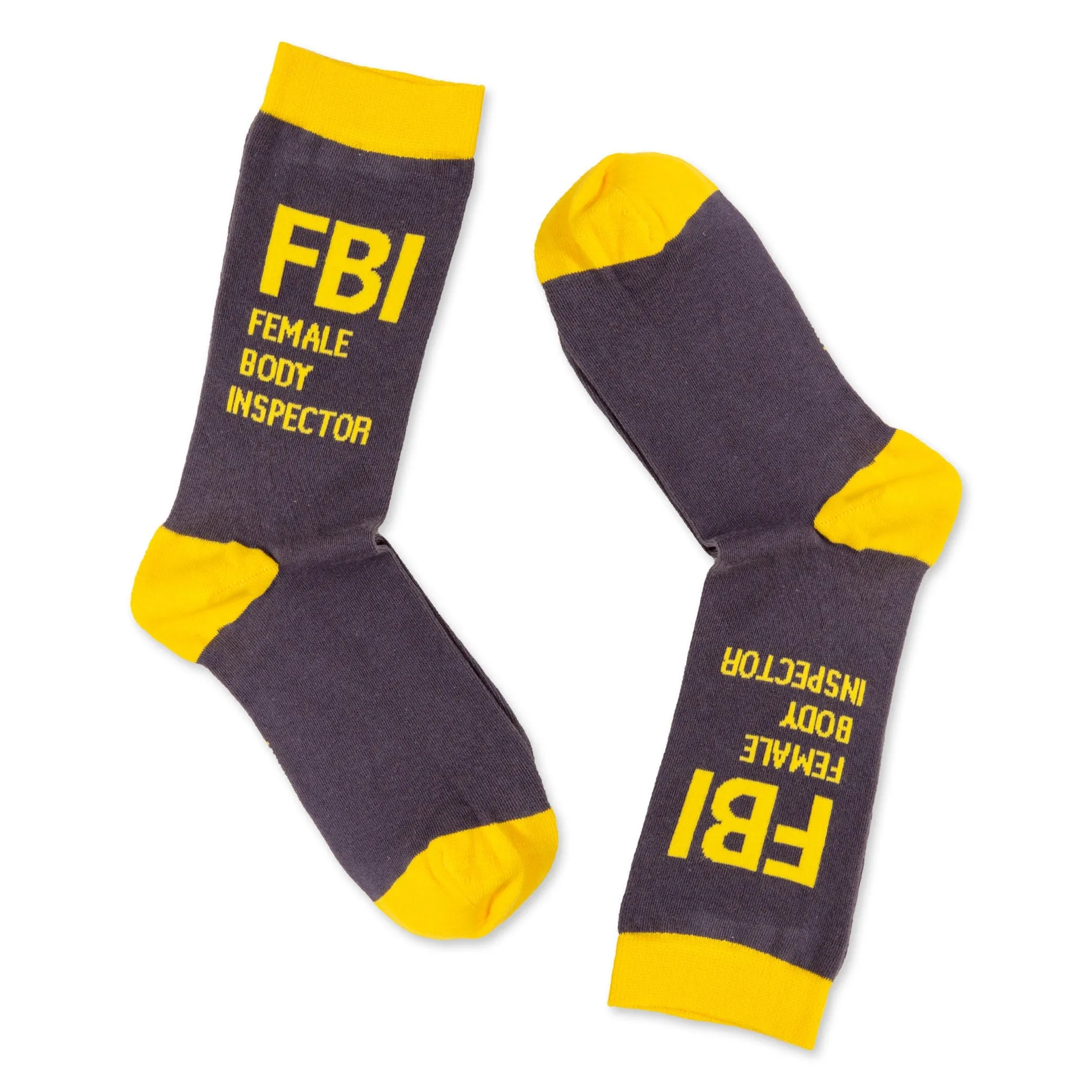 FBI Female Body Inspector Cotton Socks Gift Socks for Her&Him Funny Socks Cotton Art Socks Stylish Unisex Socks Custom Socks Birthday Socks