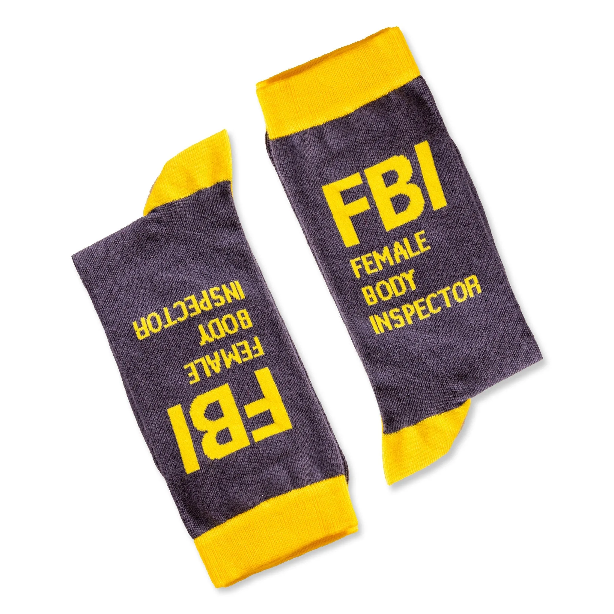 FBI Female Body Inspector Cotton Socks Gift Socks for Her&Him Funny Socks Cotton Art Socks Stylish Unisex Socks Custom Socks Birthday Socks