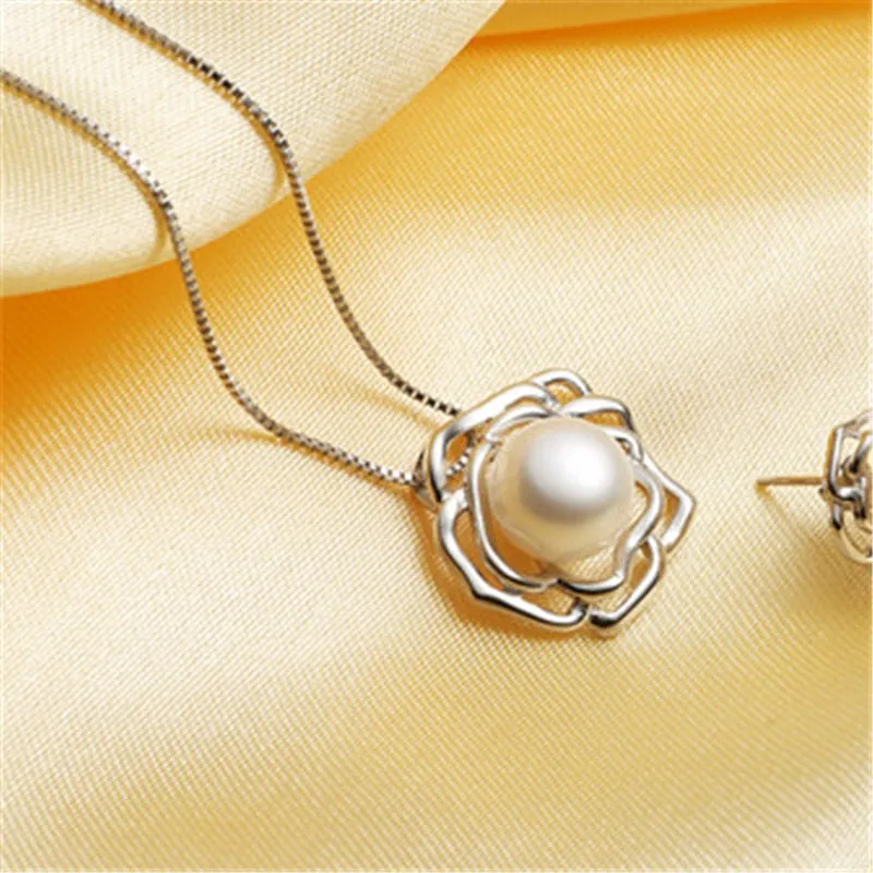 Female Fashion Jewelry Freshwater Pearl Pendant Necklace