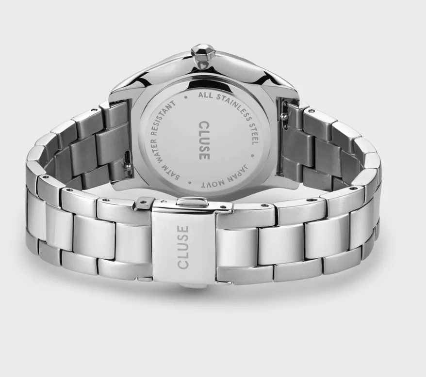 Feroce Petite Silver White Pearl/Steel Link