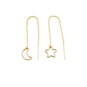 Fine Open Moon and Star Threaders