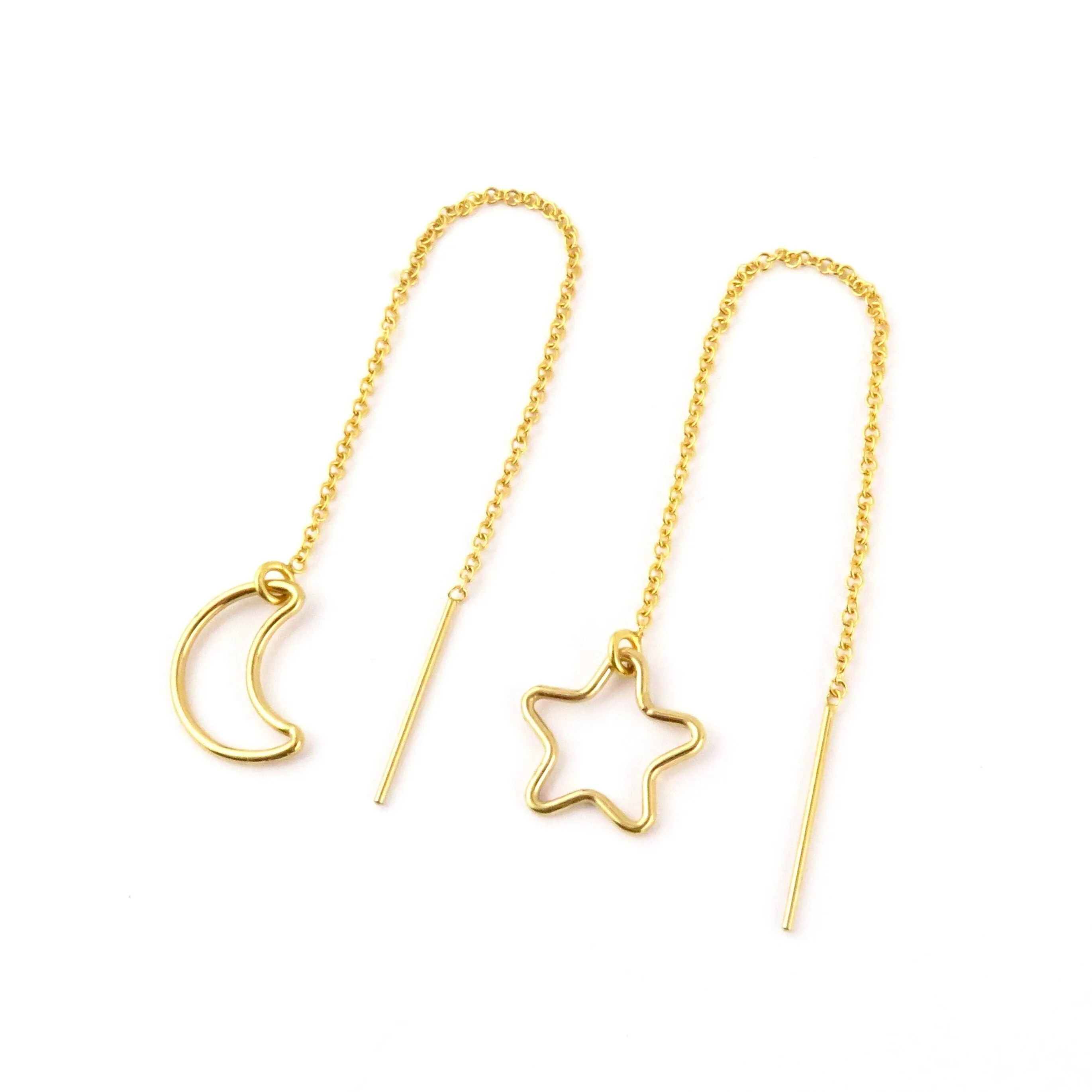 Fine Open Moon and Star Threaders