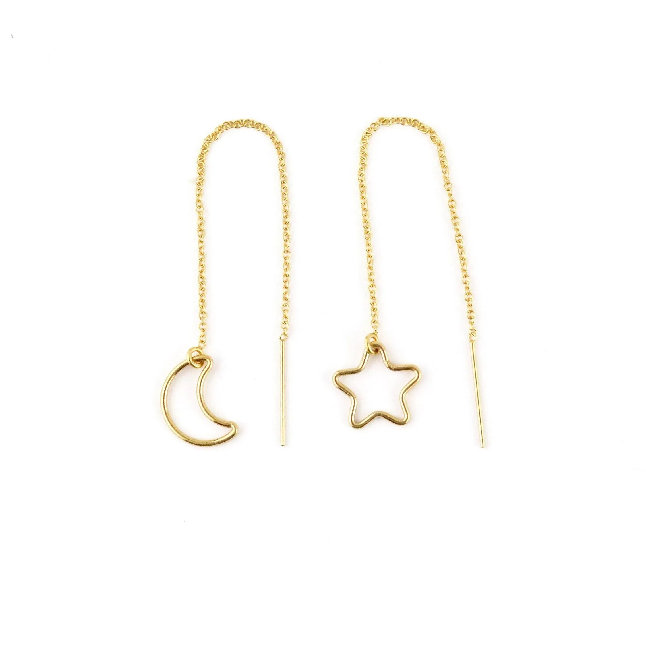 Fine Open Moon and Star Threaders