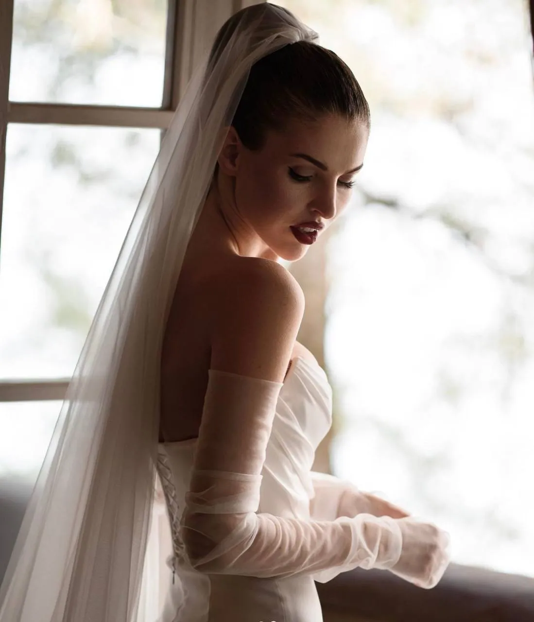Fingerless Wedding Gloves