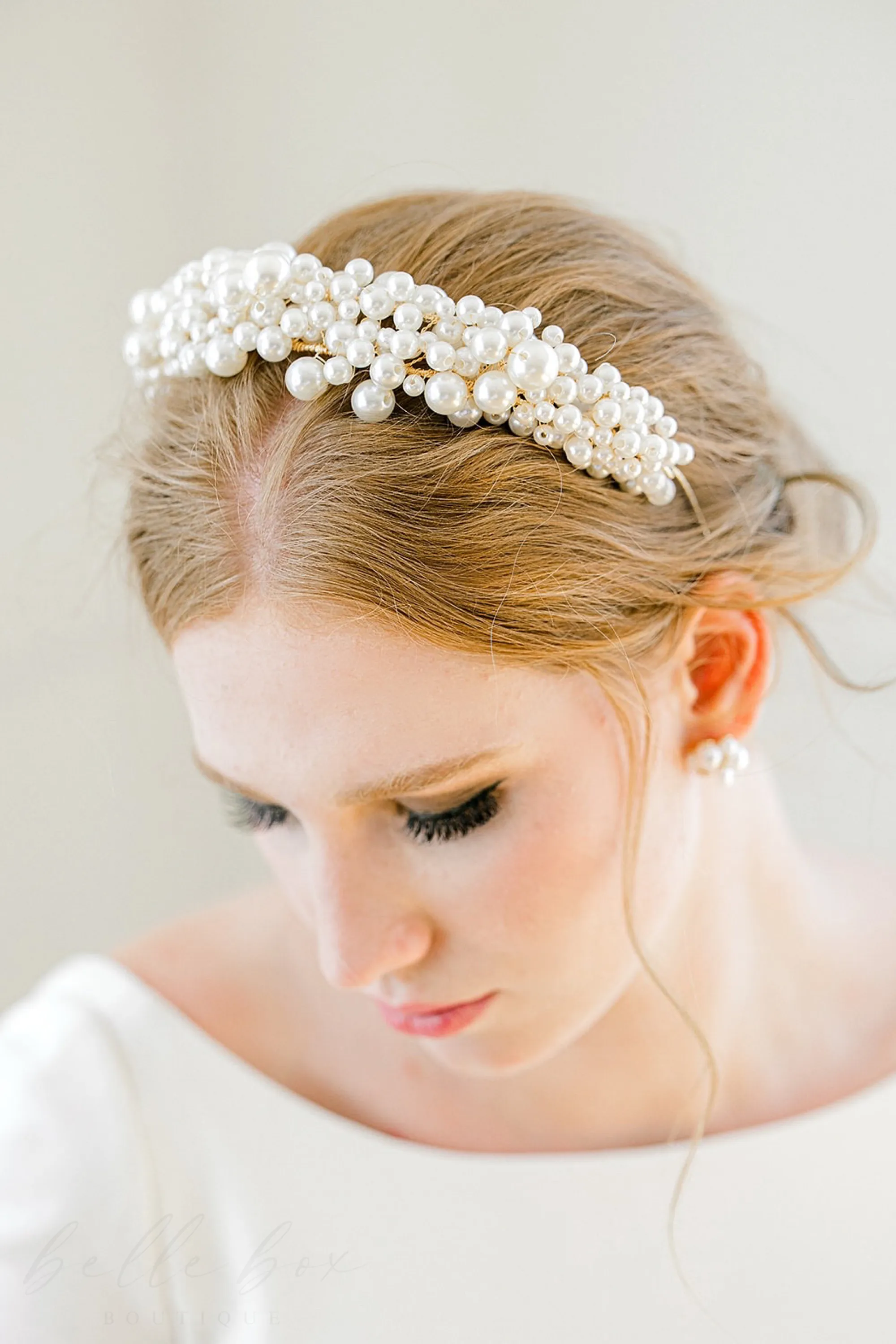 Fiola Pearl Crown Headband