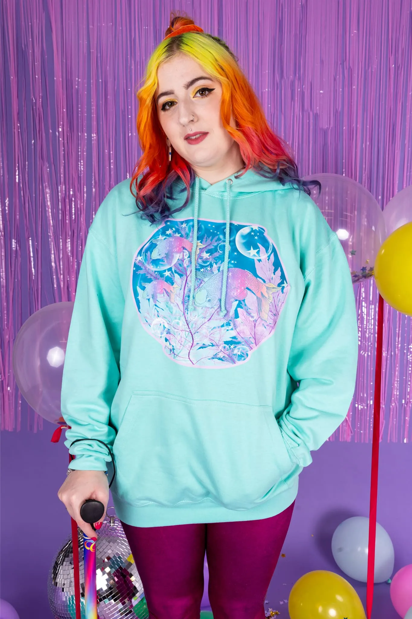 Fish Bowl Peppermint Hoodie