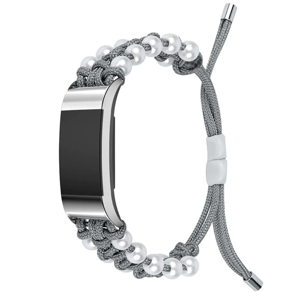 Fitbit Charge 2 stylish orb nylon watch strap - Grey