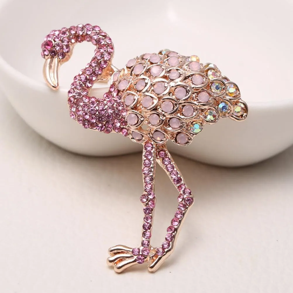 Flamingo Enamel Lapel Pin Trendy Accessories Accesorios Para Mujer Womens Brooch Party Brooch Breastpin