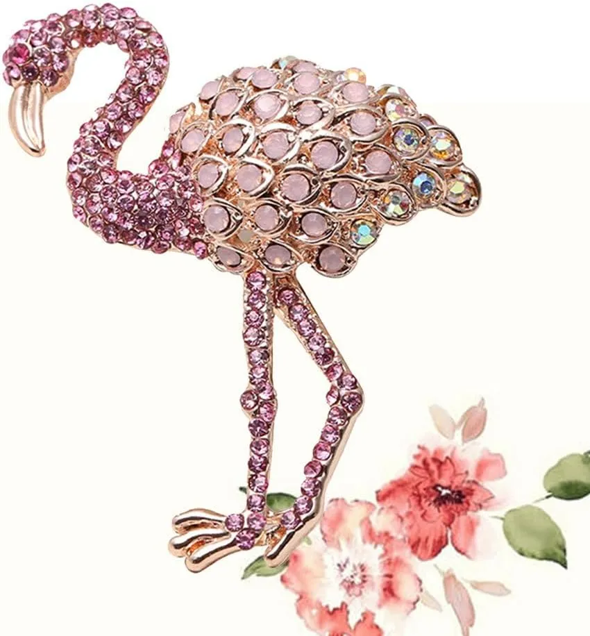 Flamingo Enamel Lapel Pin Trendy Accessories Accesorios Para Mujer Womens Brooch Party Brooch Breastpin