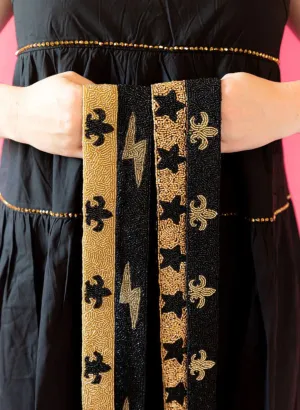 Fleur de Lis  Beaded purse strap