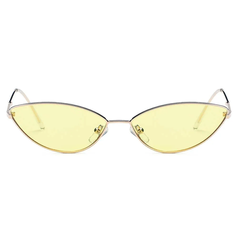 FLINT | S3012 - Small True Retro Vintage Slim Metal Sunglasses
