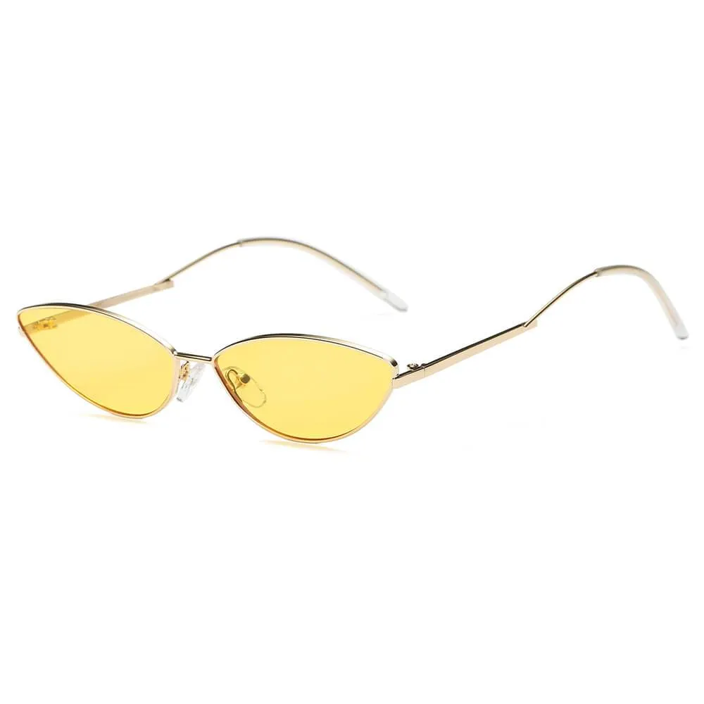 FLINT | S3012 - Small True Retro Vintage Slim Metal Sunglasses