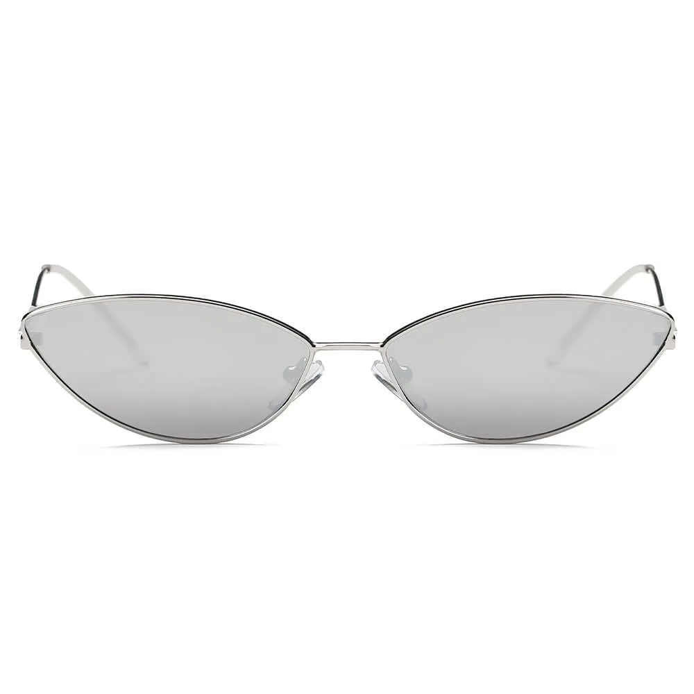 FLINT | S3012 - Small True Retro Vintage Slim Metal Sunglasses