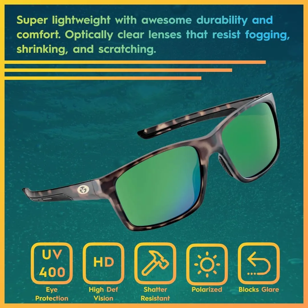 Flying Fisherman Freeline Polarized Sunglasses with AcuTint UV Blocker for Fishing and Outdoor Sports