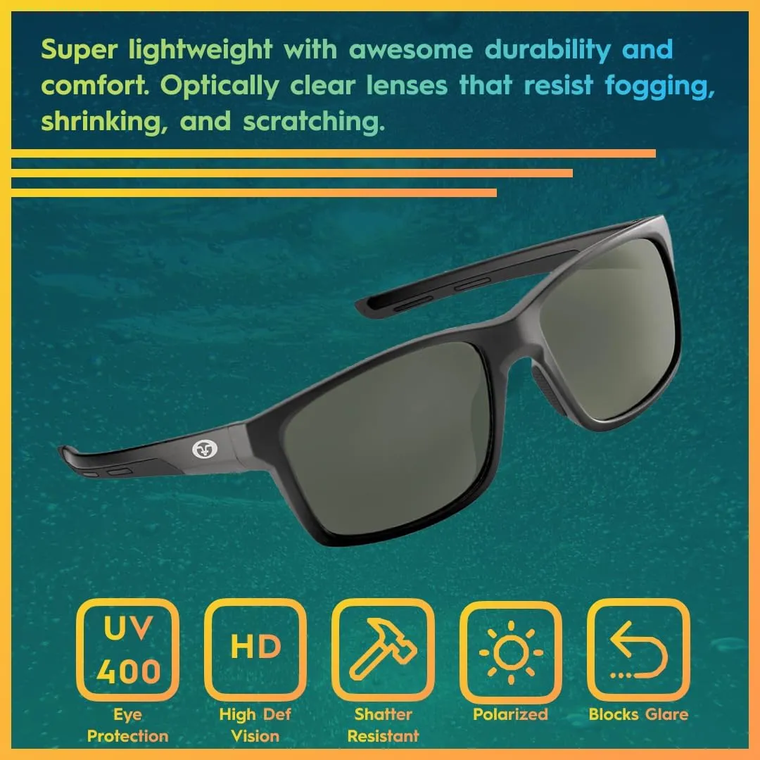 Flying Fisherman Freeline Polarized Sunglasses with AcuTint UV Blocker for Fishing and Outdoor Sports