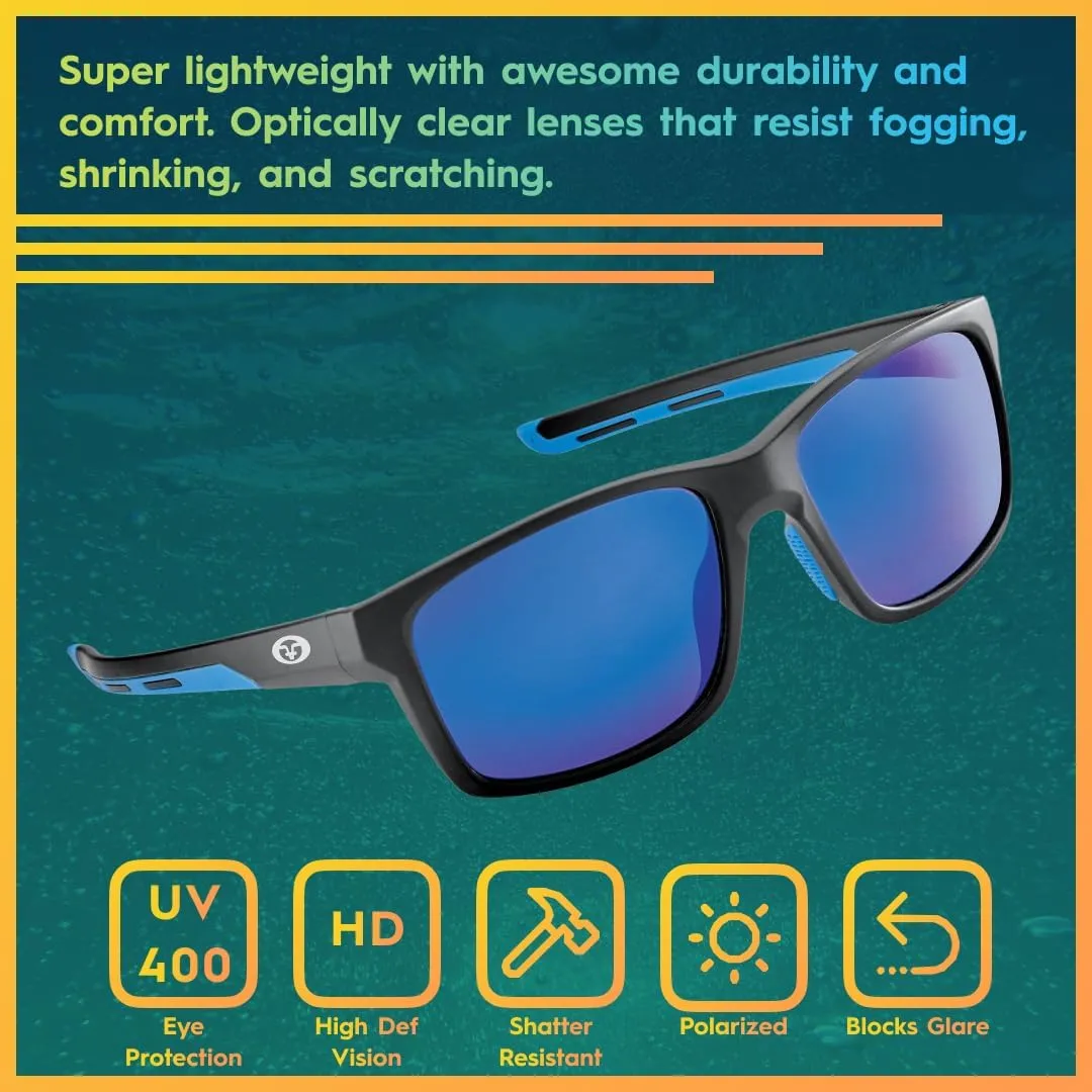 Flying Fisherman Freeline Polarized Sunglasses with AcuTint UV Blocker for Fishing and Outdoor Sports
