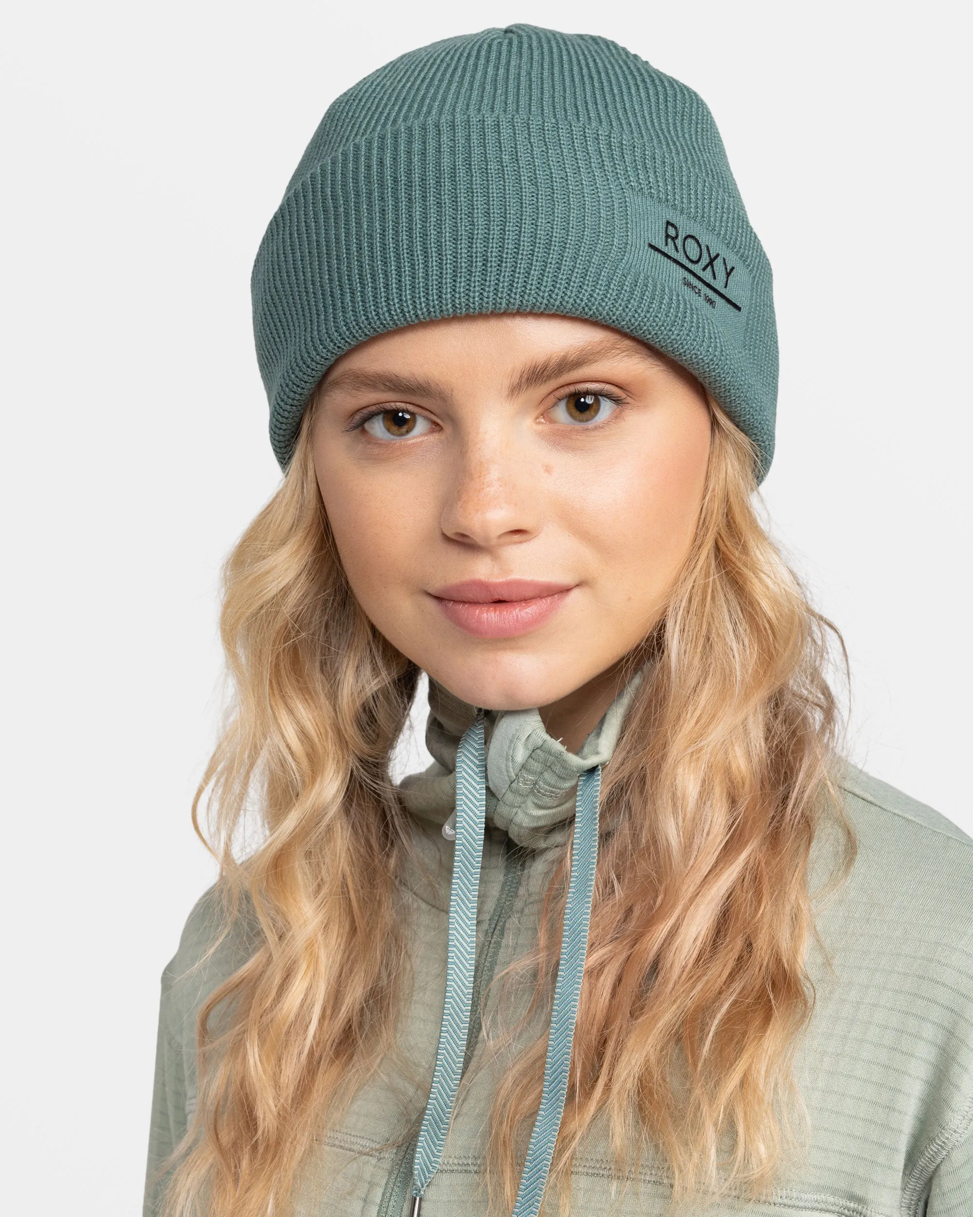 Folker Rib Knit Beanie - Sea Pine
