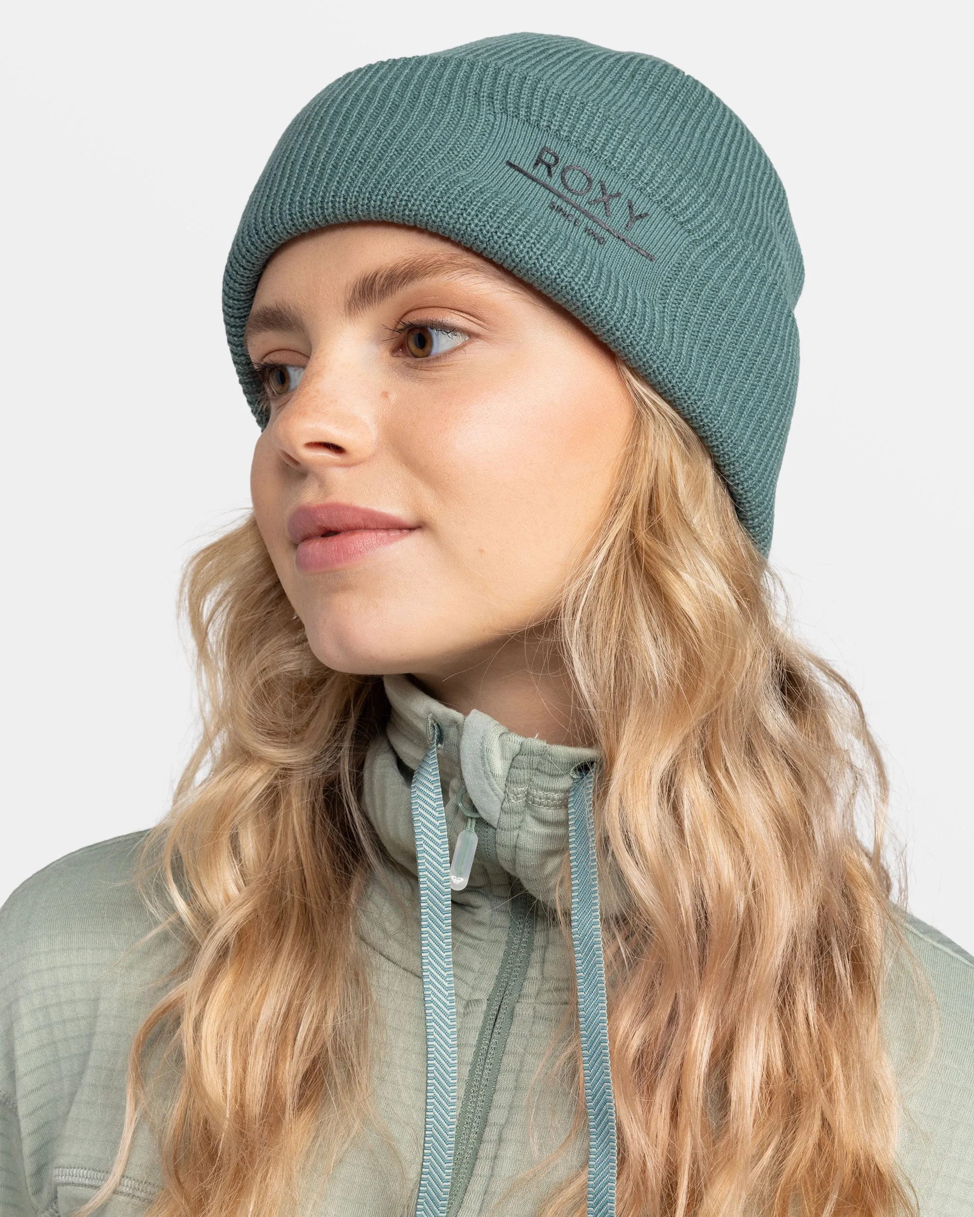 Folker Rib Knit Beanie - Sea Pine