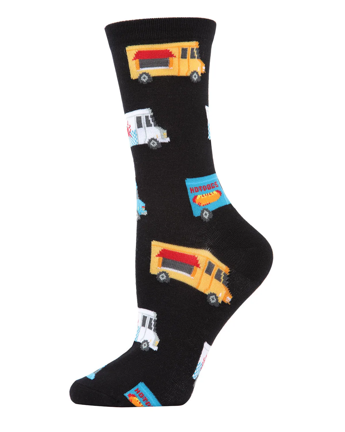 Food Trucks Bamboo Blend Crew Socks