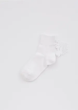 Forest Parade Socks — White