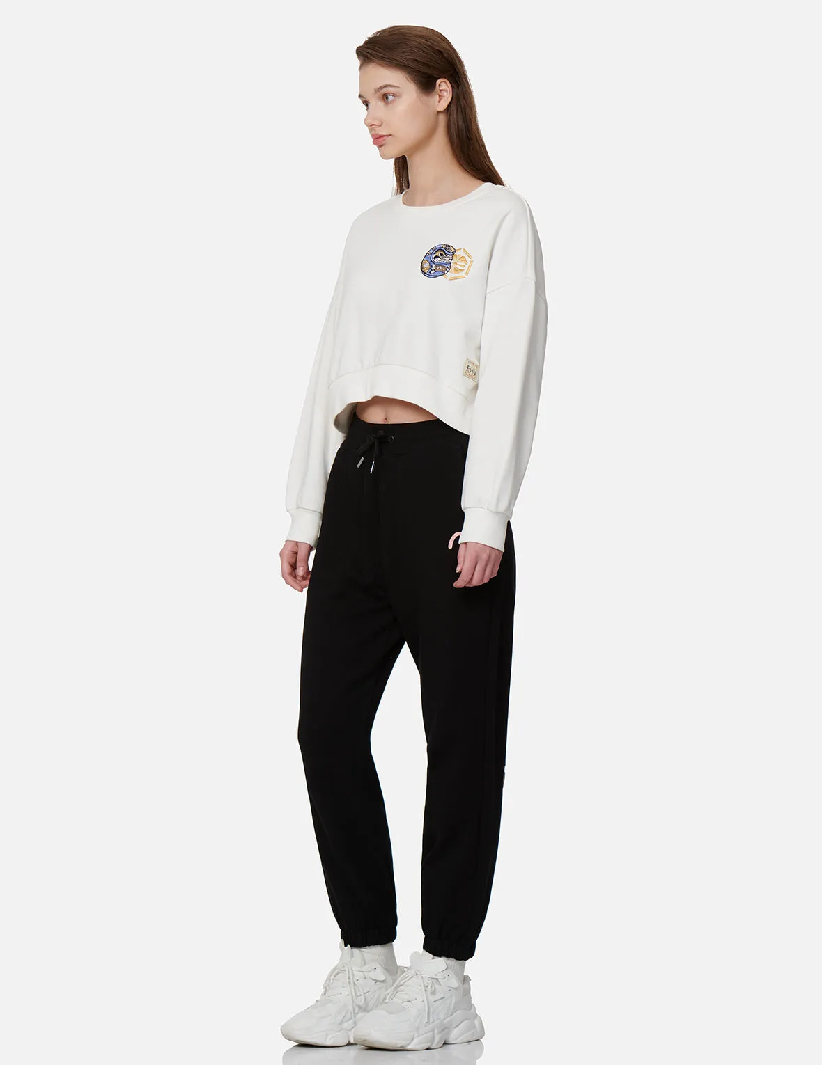 Fortune Cat and Daruma Double Daicock Print Sweatpants