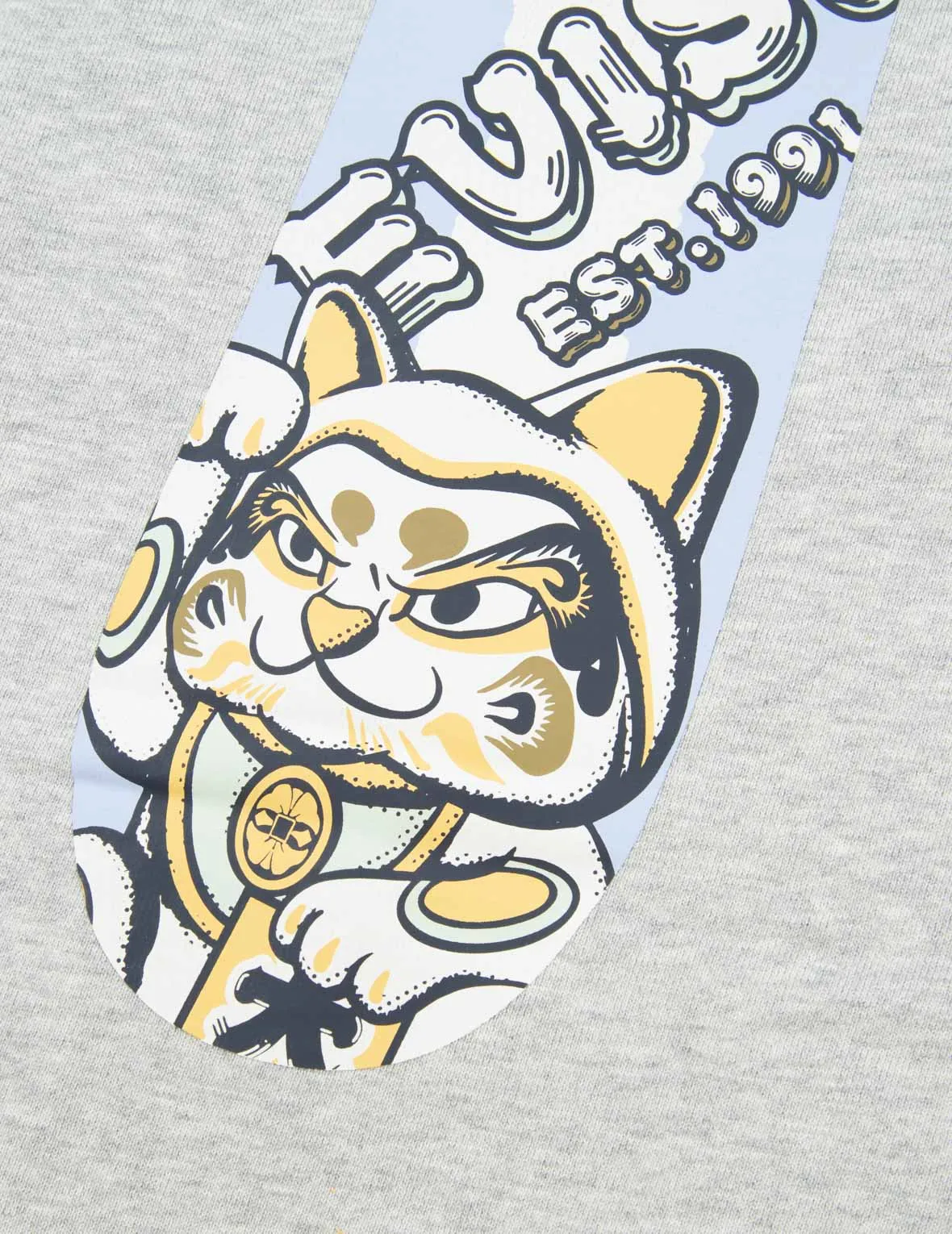 Fortune Cat and Daruma Double Daicock Print Sweatpants