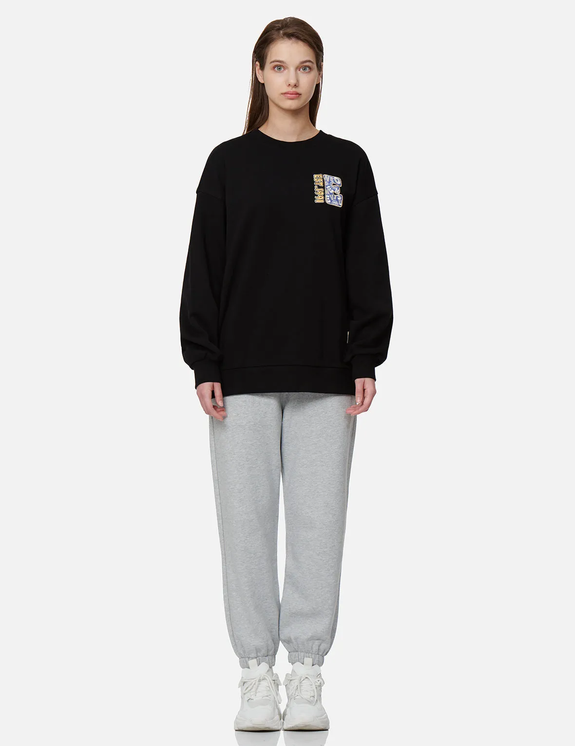 Fortune Cat and Daruma Double Daicock Print Sweatpants