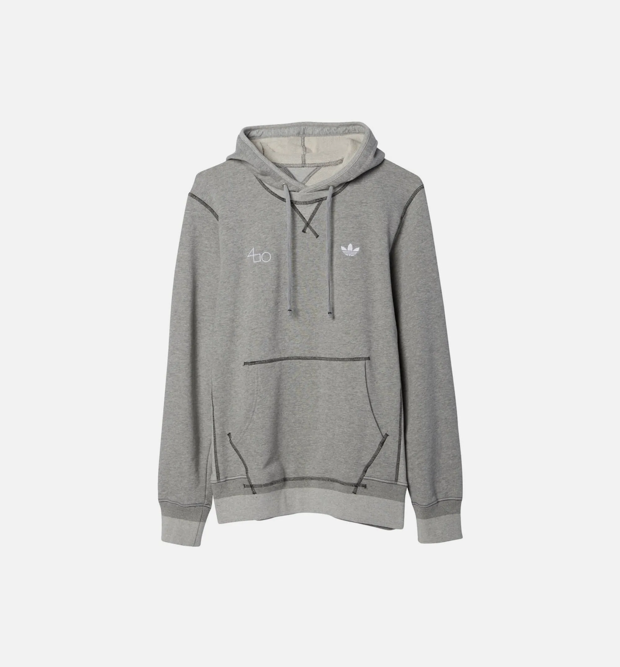 Fourness Logo Mens Hoodie - Grey