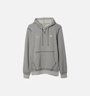 Fourness Logo Mens Hoodie - Grey