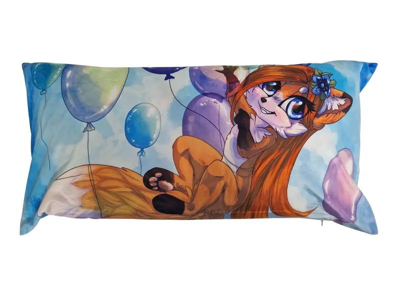 Fox Furry Printed US Standard Pillow Cover for Bed, Fox Pillowcase, Fox Nursery Decor, Soft Pillow, Accent Pillow, Decorative Pillow