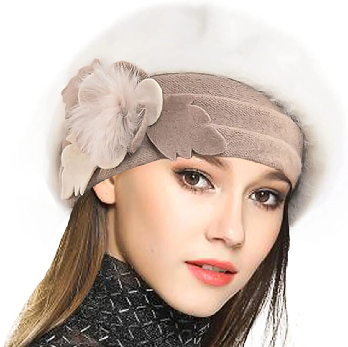 French Beret 100% Wool Beret Beanie Winter Hat