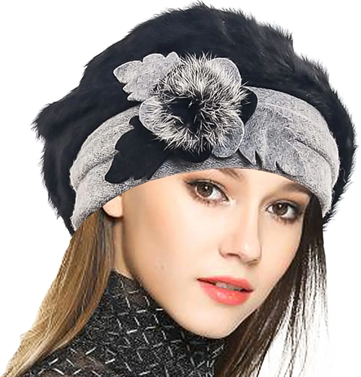 French Beret 100% Wool Beret Beanie Winter Hat