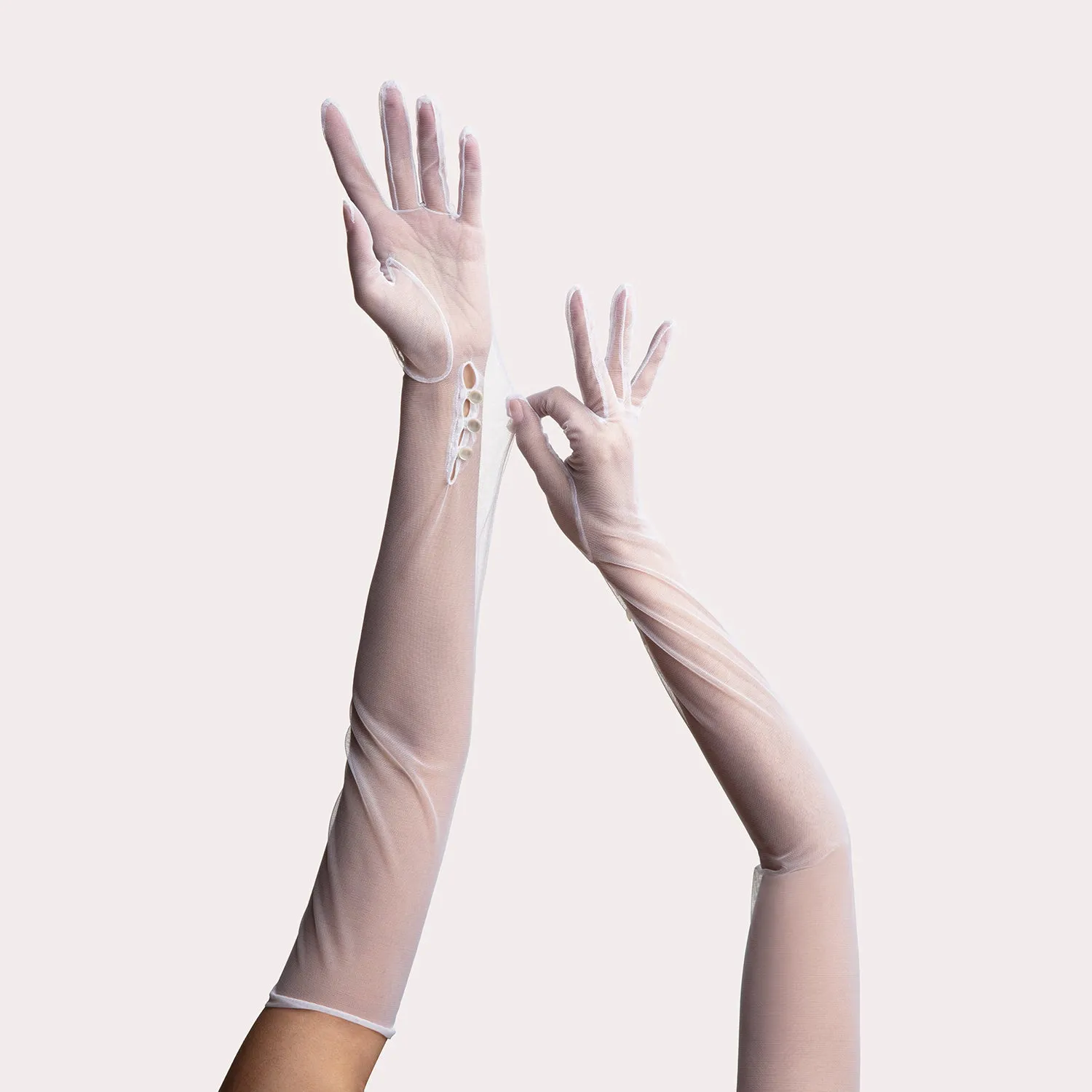 French Nylon Hosiery Opera Glove