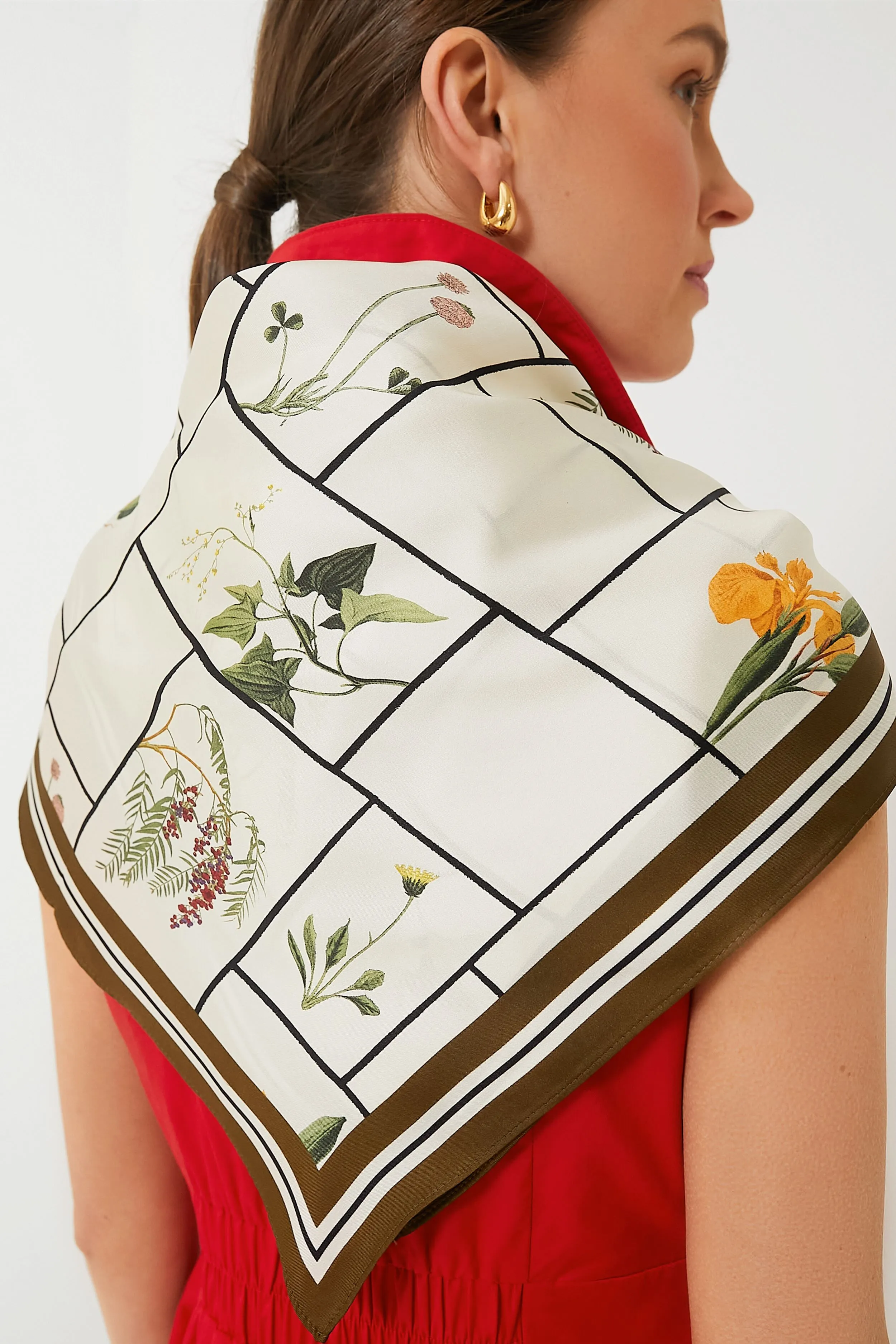 Fresher Buds Medium Silk Scarf